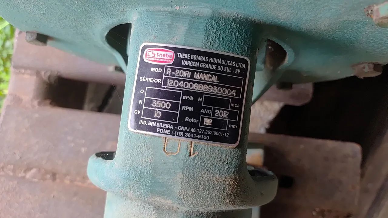 Bomba irrigaçãothebe r20