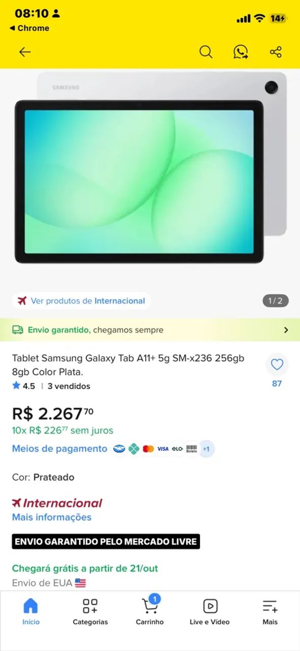 Tablete Samsung 