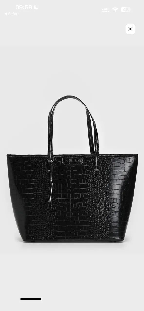 Bolsa Universitária/Shopper Santa Lolla Nova croco - Foto 2