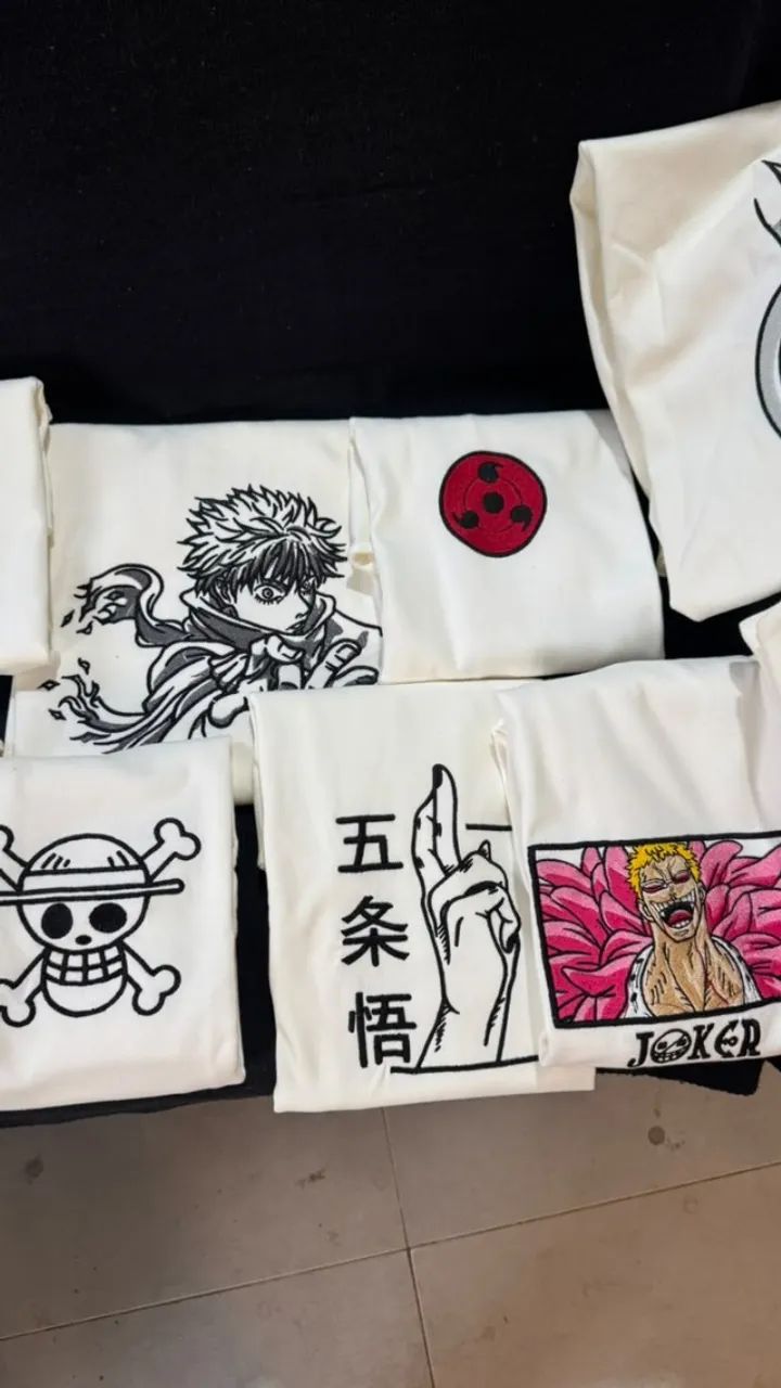 Camisetas bordadas de anime - Foto 3