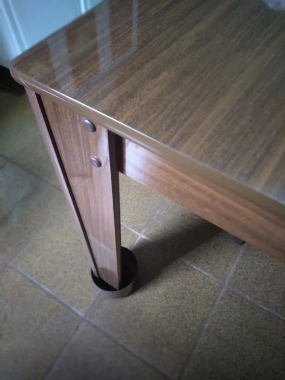 Mesa com 6 Cadeiras compensado mogno - Foto 5