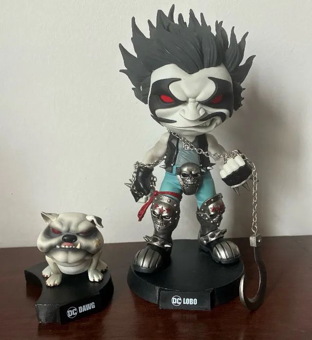 Lobo e Dawg - Minico - Iron Studios Dc Comics - Sem caixa
