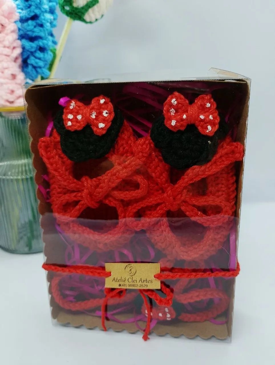 Kit sapatinho e amigurumi  - Foto 5