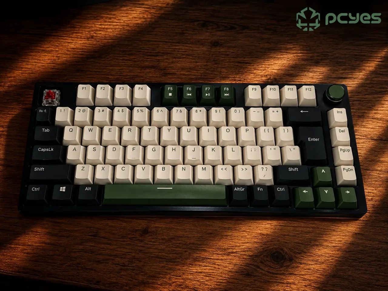 Teclado Mecânico Pcyes Arkeum 75% Cammo Edition - Switch Red - ABNT2 - Foto 2