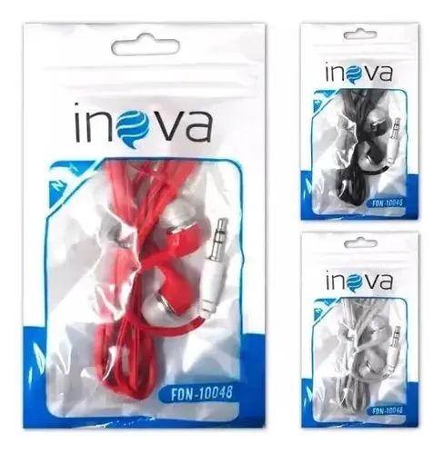 Fone de Ouvido Intra Auricular Com Fio e SEM Microfone INOVA