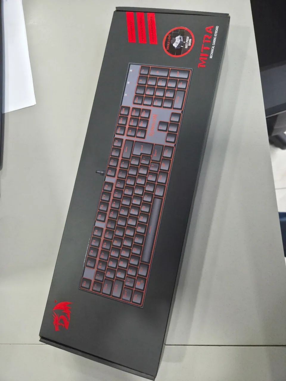 Teclado Mecânico Redragon Mitra Switch Marrom