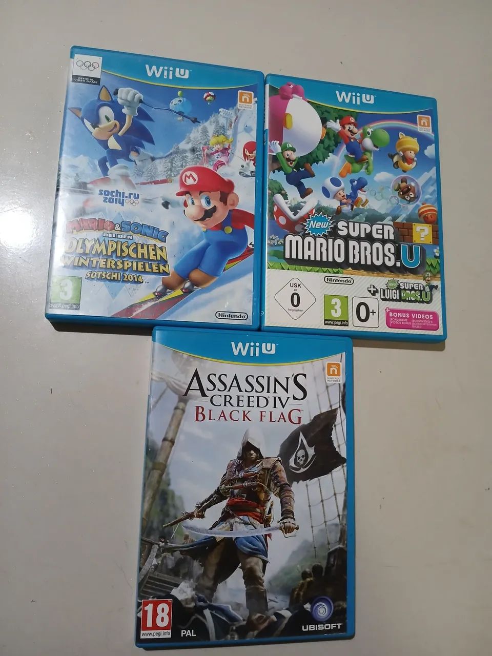 3 jogos do Nintendo Wii.U 