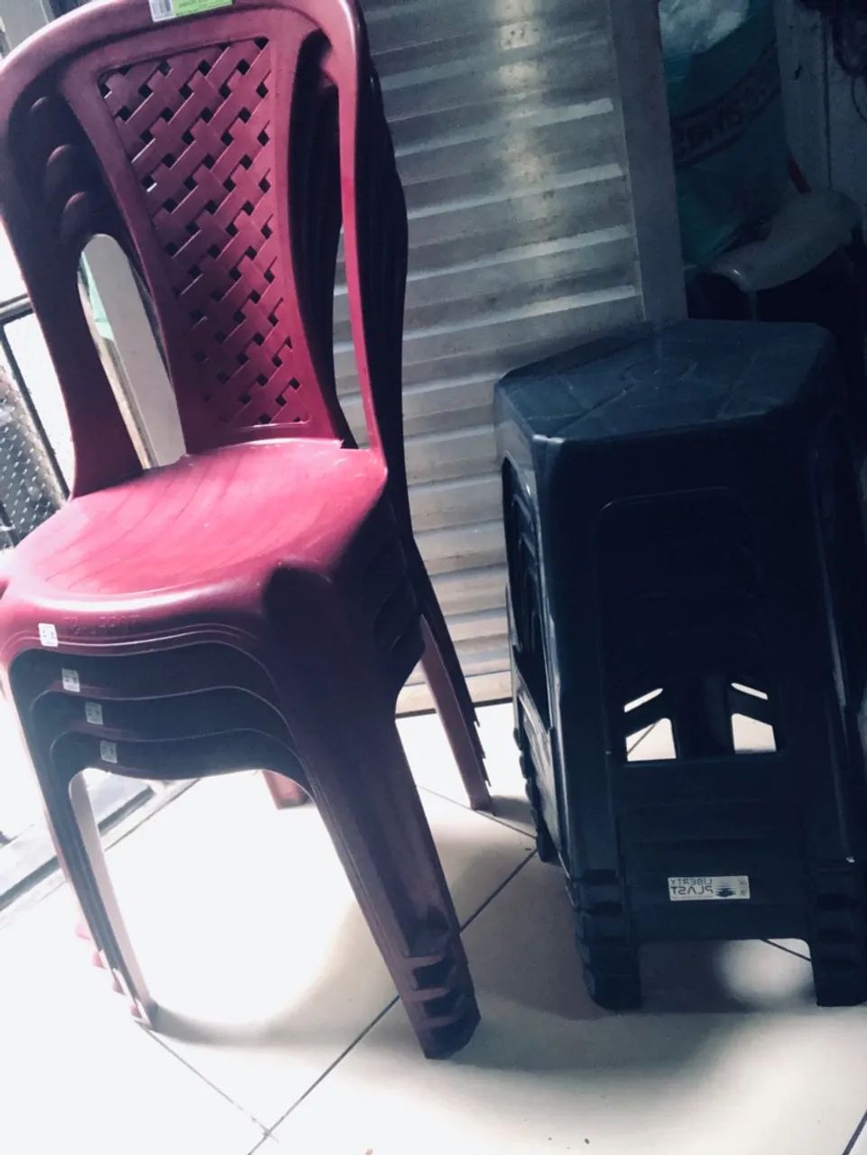 Cadeira + banquetas
