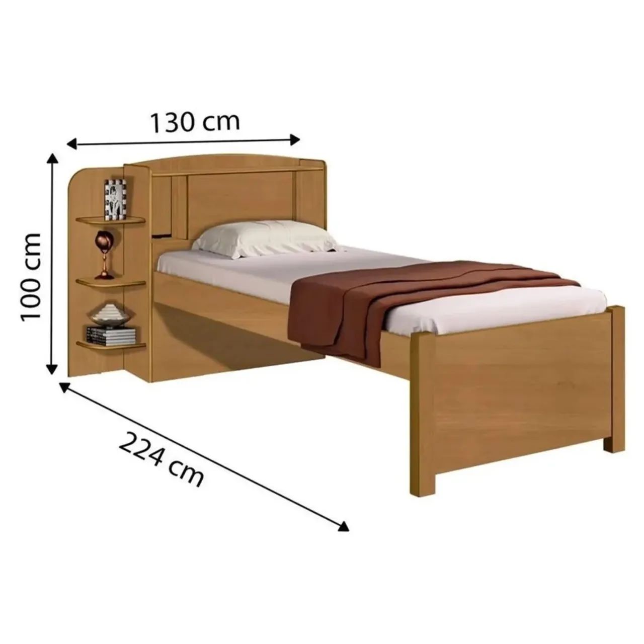 Cama Milenio Solteiro 100% Mdf  / entrega hoje  - Foto 3
