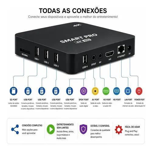Tv box funcionando perfeitamente - Foto 4