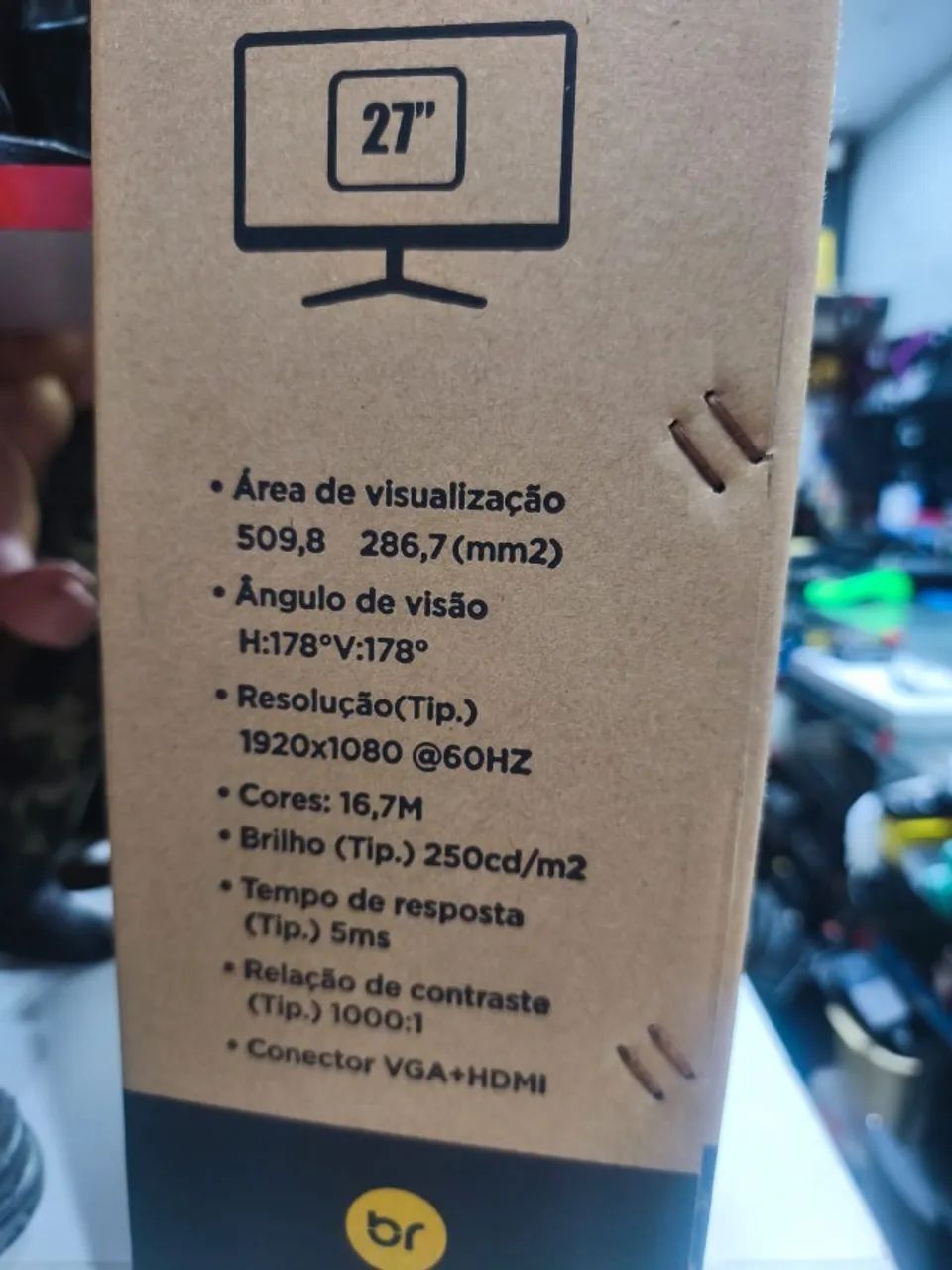 Monitor Bright 27" Full HD IPS - HDMI e VGA-----NOVO----- - Foto 4