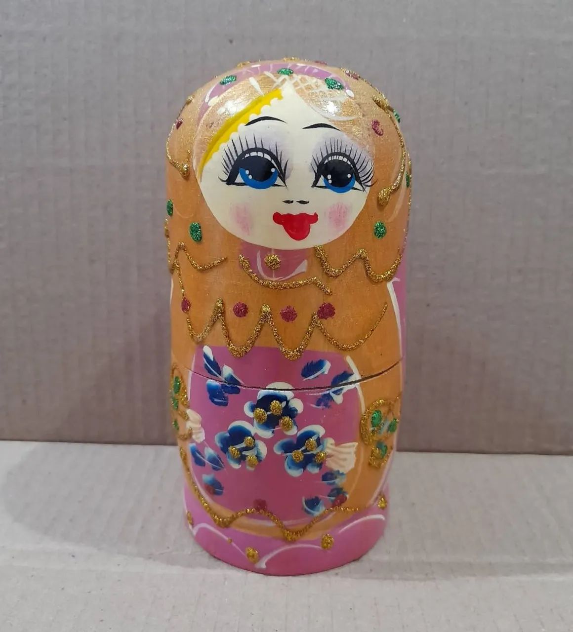 Boneca Russa Matryoshka de madeira - Foto 3
