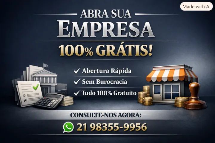 Abra sua Empresa 100% Grátis!