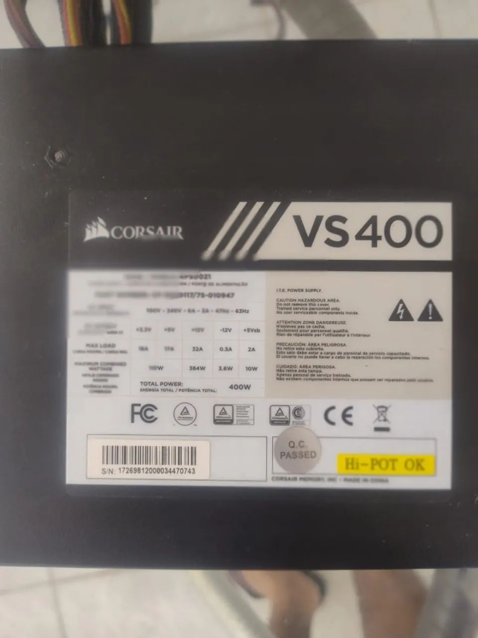 Fonte Corsair VS400 - Foto 2