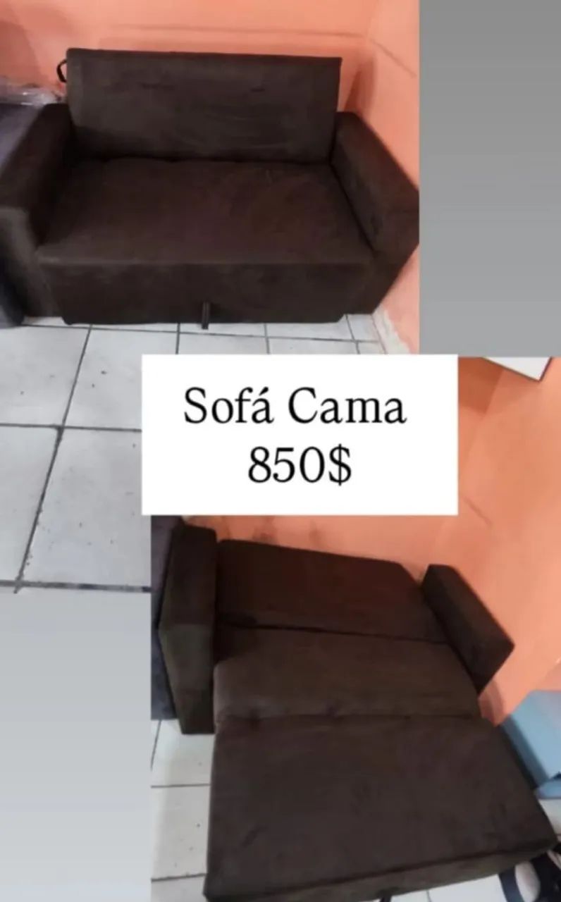 Sofá de 2 lugares retrátil 