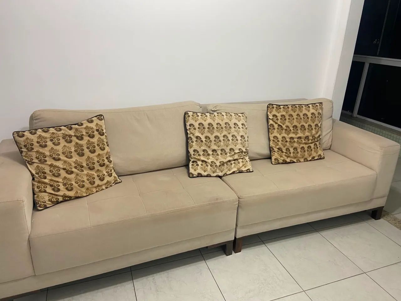 Sofá retangular 