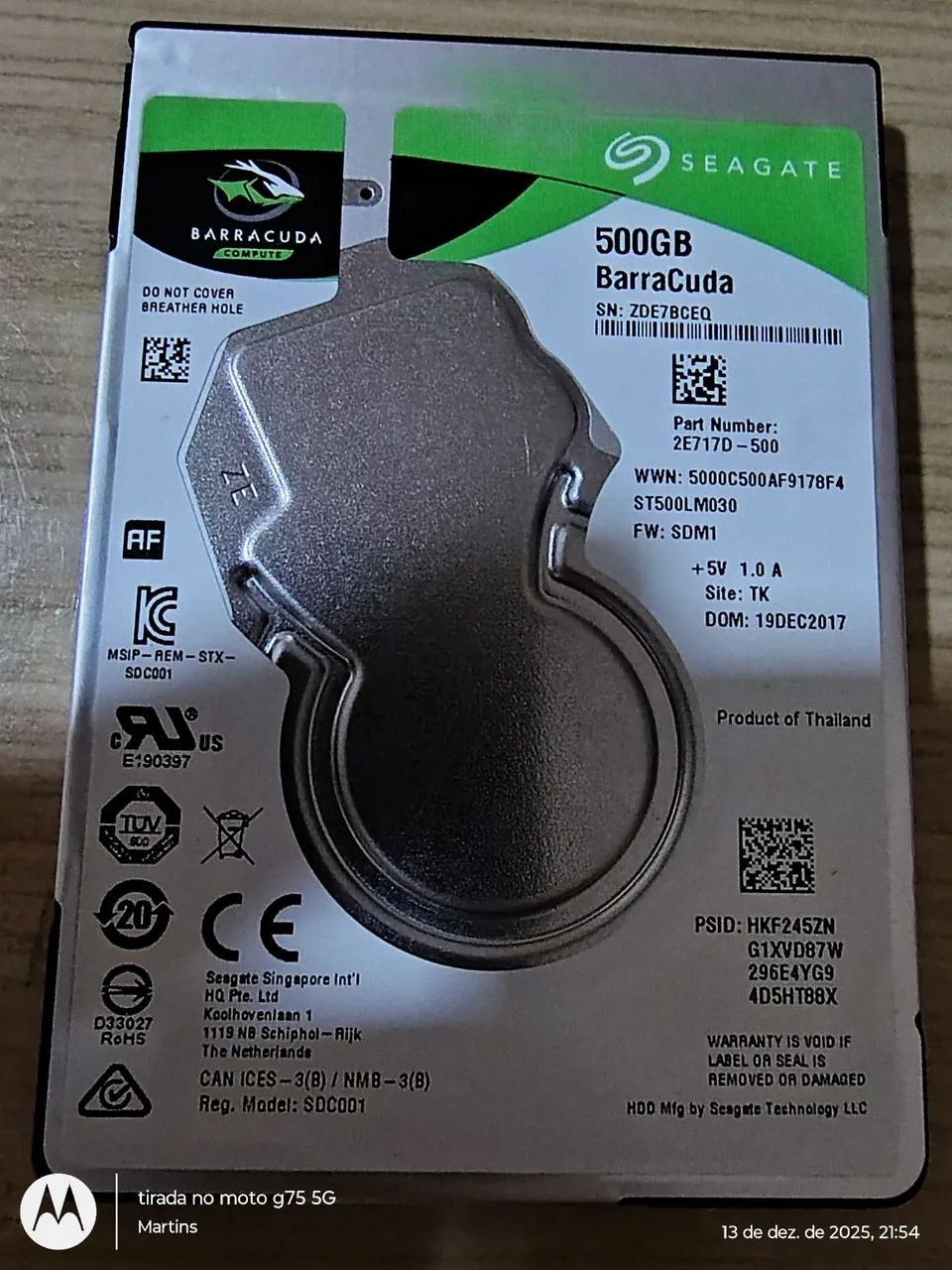 HDs de 1000GB e 500GB 100% testado sentinel. - Foto 2