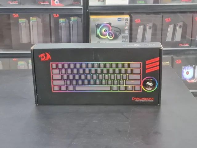 Teclado Redragon Dragonborn Preto Switch Marrom - Foto 2