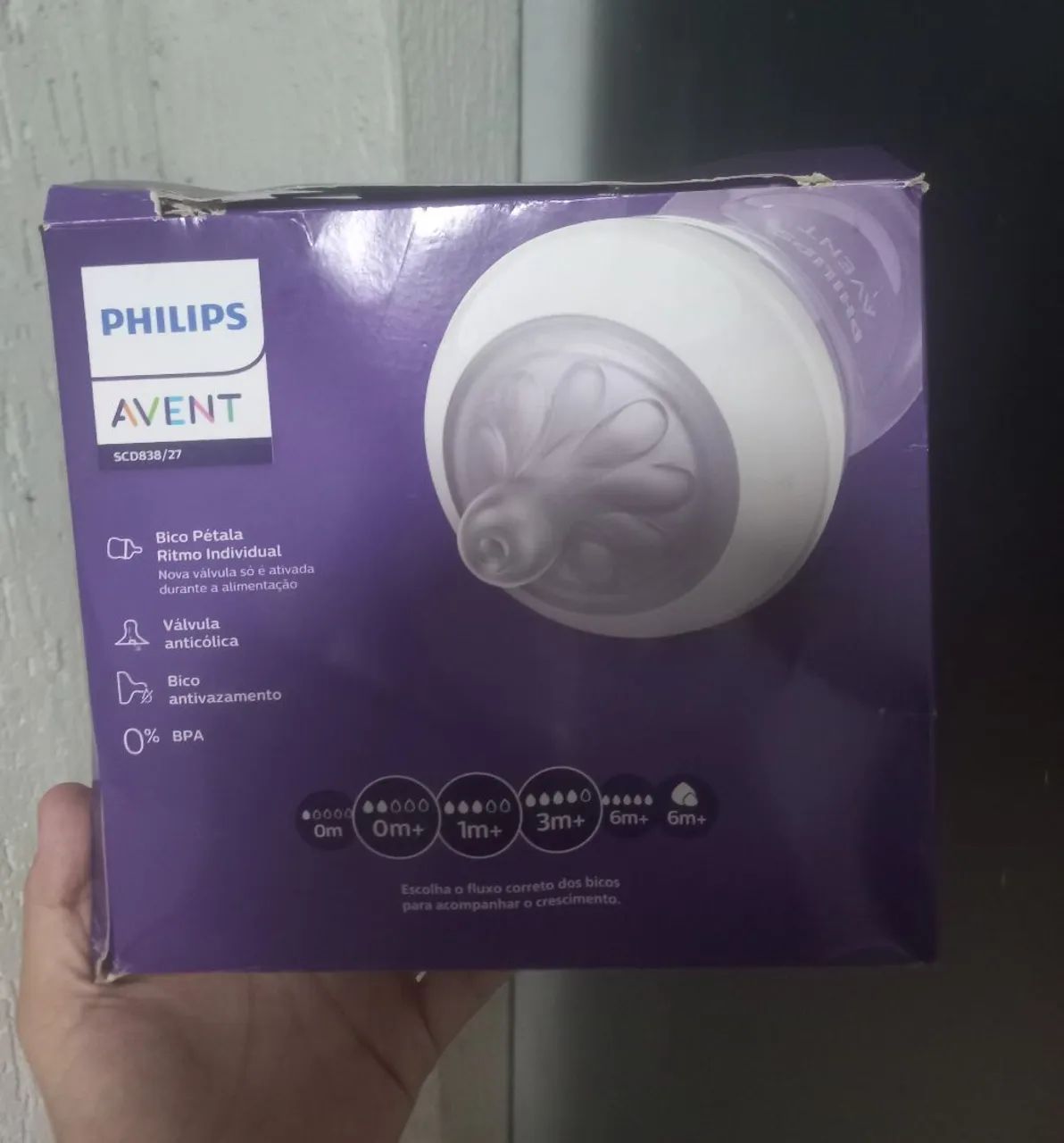 Kit 3 mamadeiras Philips Avent bico pétala  - Foto 2