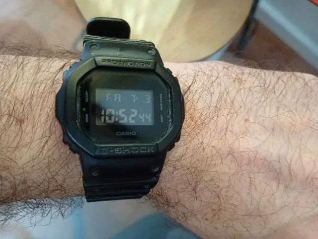 Relógio Casio Masculino G-Shock DW 5600BB Preto Original 
