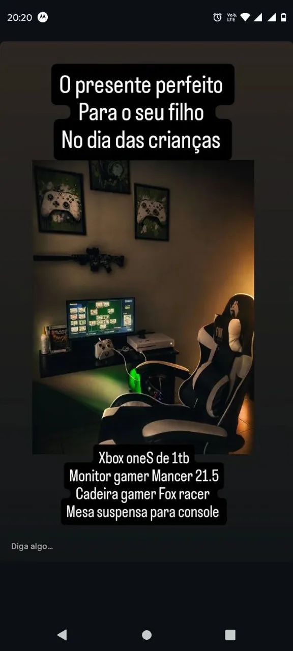 Console completo e acessórios 
