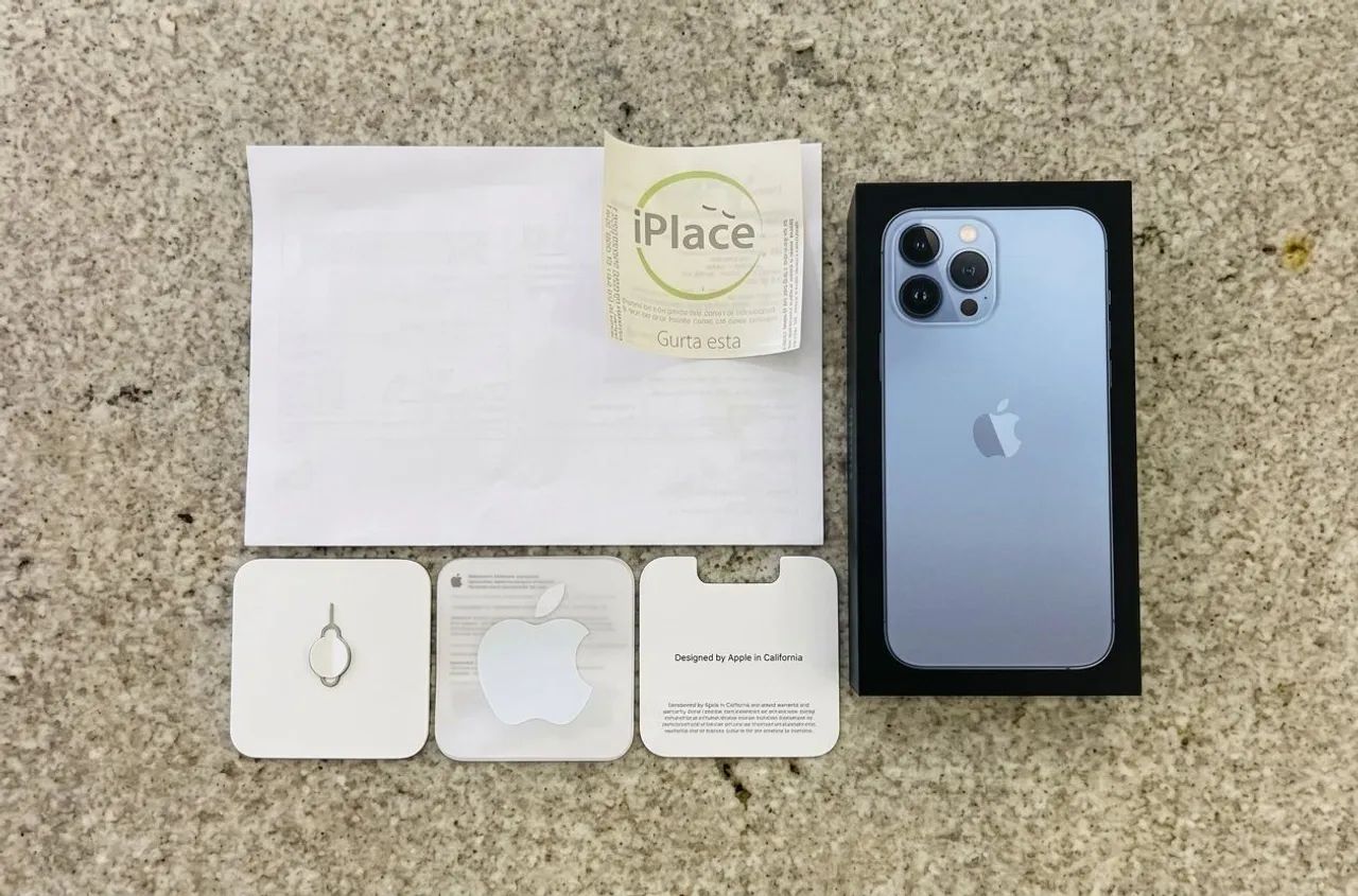 IPHONE 13 PRO MAX AZUL SIERRA COM CIAXA ORIGINAL NUNCA ABERTO