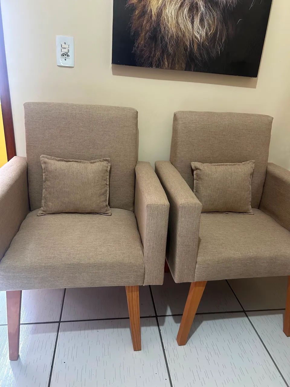 Poltronas no linho 
