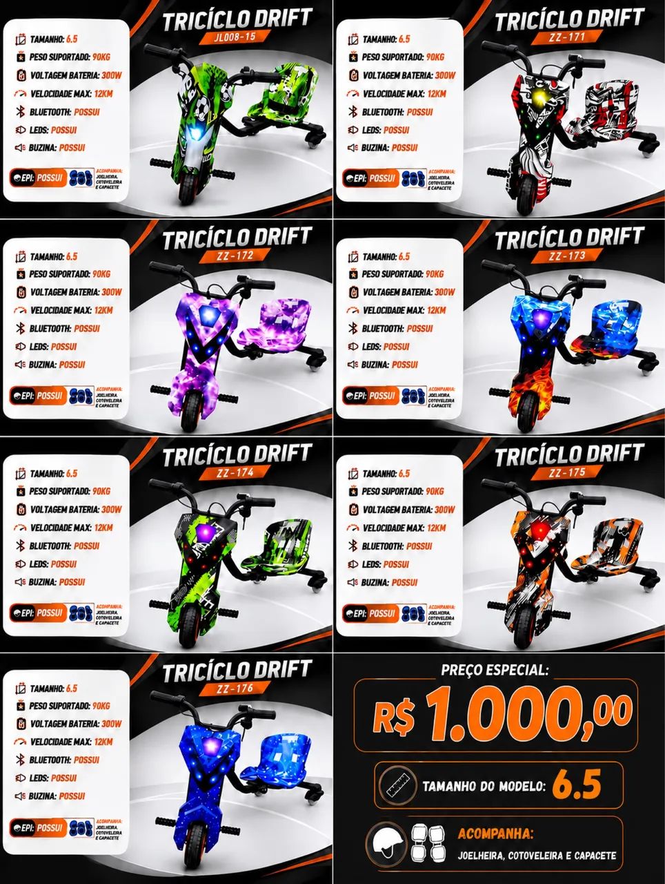 vicroy driftmax sサイズ TRICICLO ELÉTRICO DRIFT 300W - Esportes Sobre Rodas - Setor Oeste