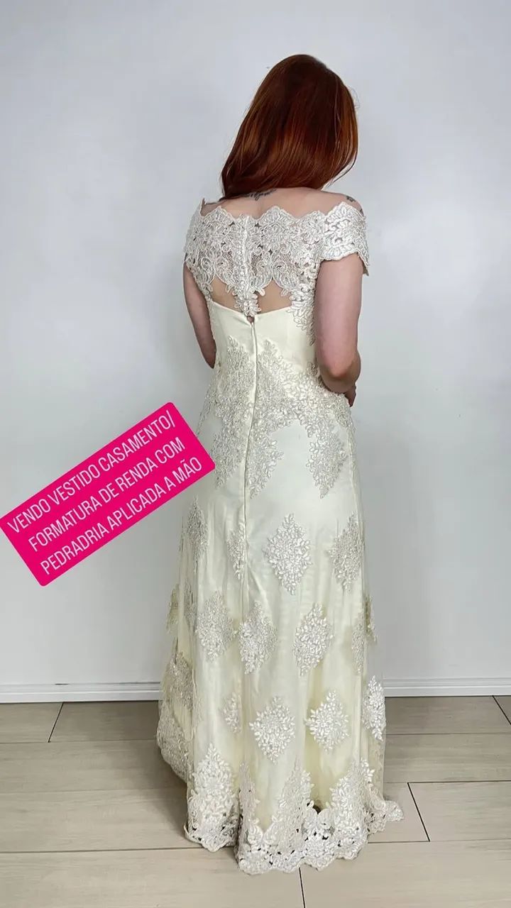 Vestido com pedrarias aplicadas a mão  - Foto 2