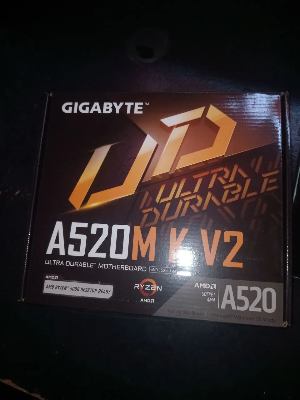 Placa Mãe A520M K V2 AM4 NOVA