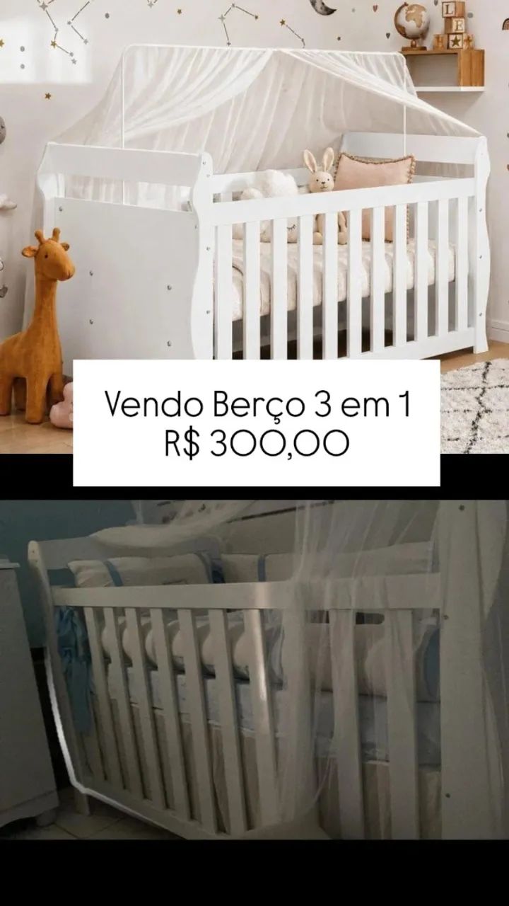 VENDO BERÇO 3 EM 1 - Foto 2