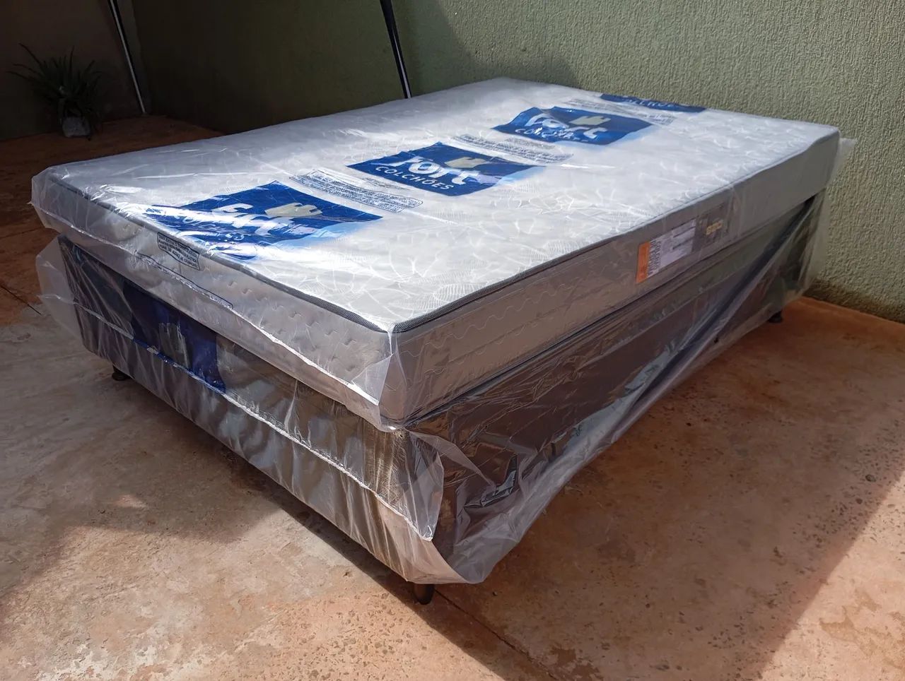 Cama Box Casal Baú + Colchão Espuma D28 - Sob Encomenda 
