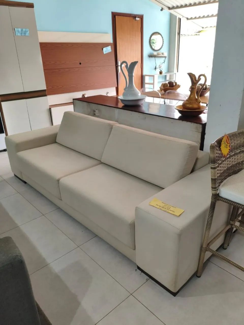 Sofá living Reto alto padrão  - Foto 5