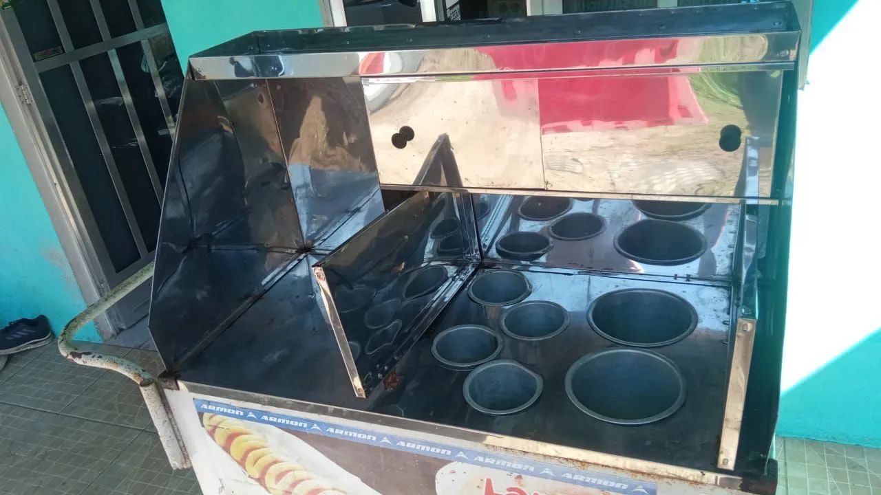 Carrinho de cachorro quente e hambúrguer  - Foto 2