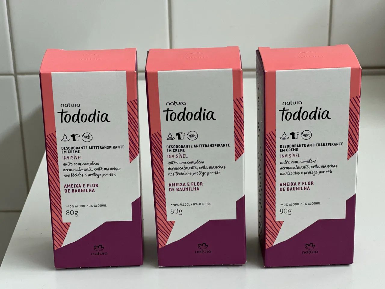Kit desodorante em creme ameixa e baunilha - Foto 2