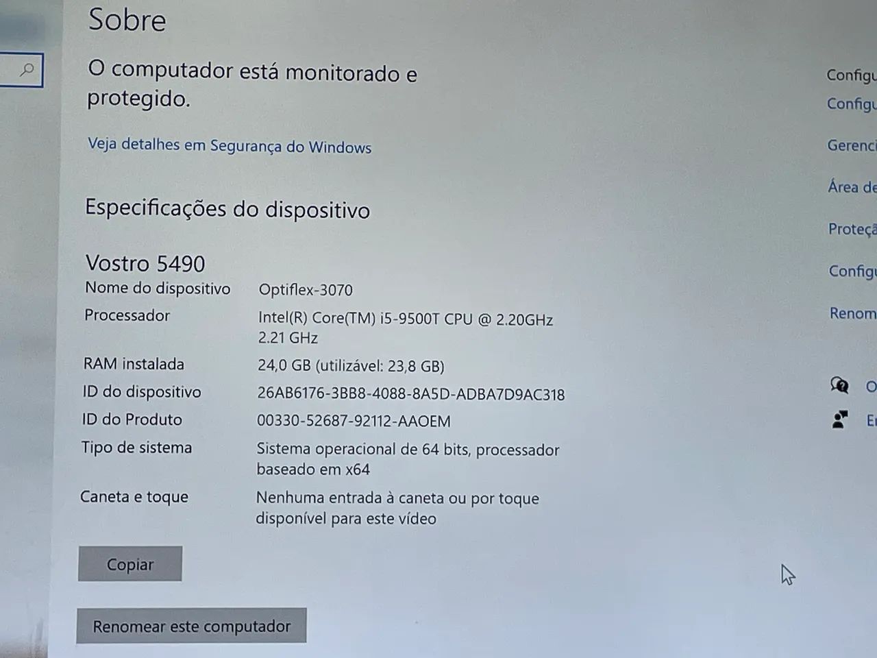 Computador DELL Optiflex 3070 24GB Ram  - Foto 4