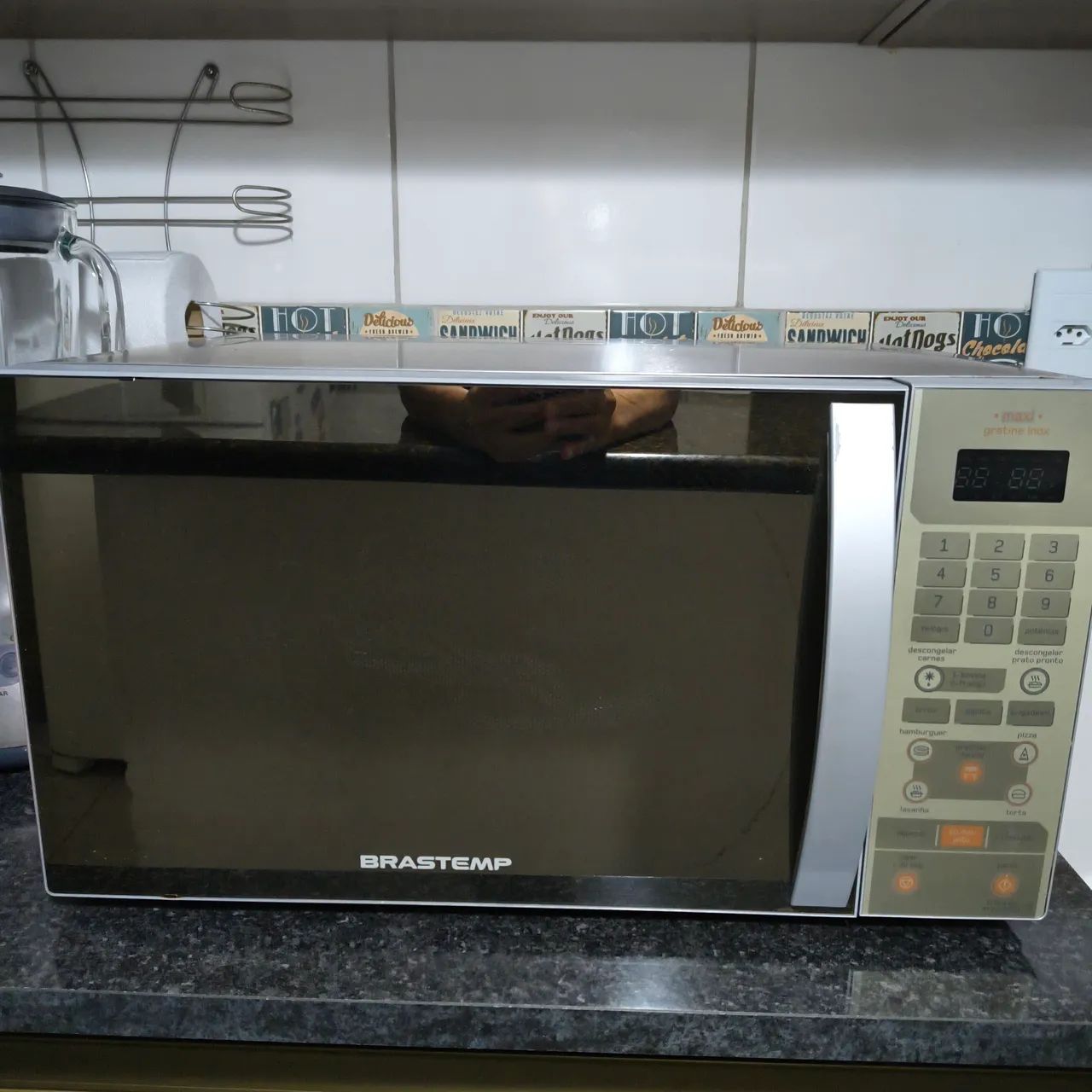 Microondas inox grill 