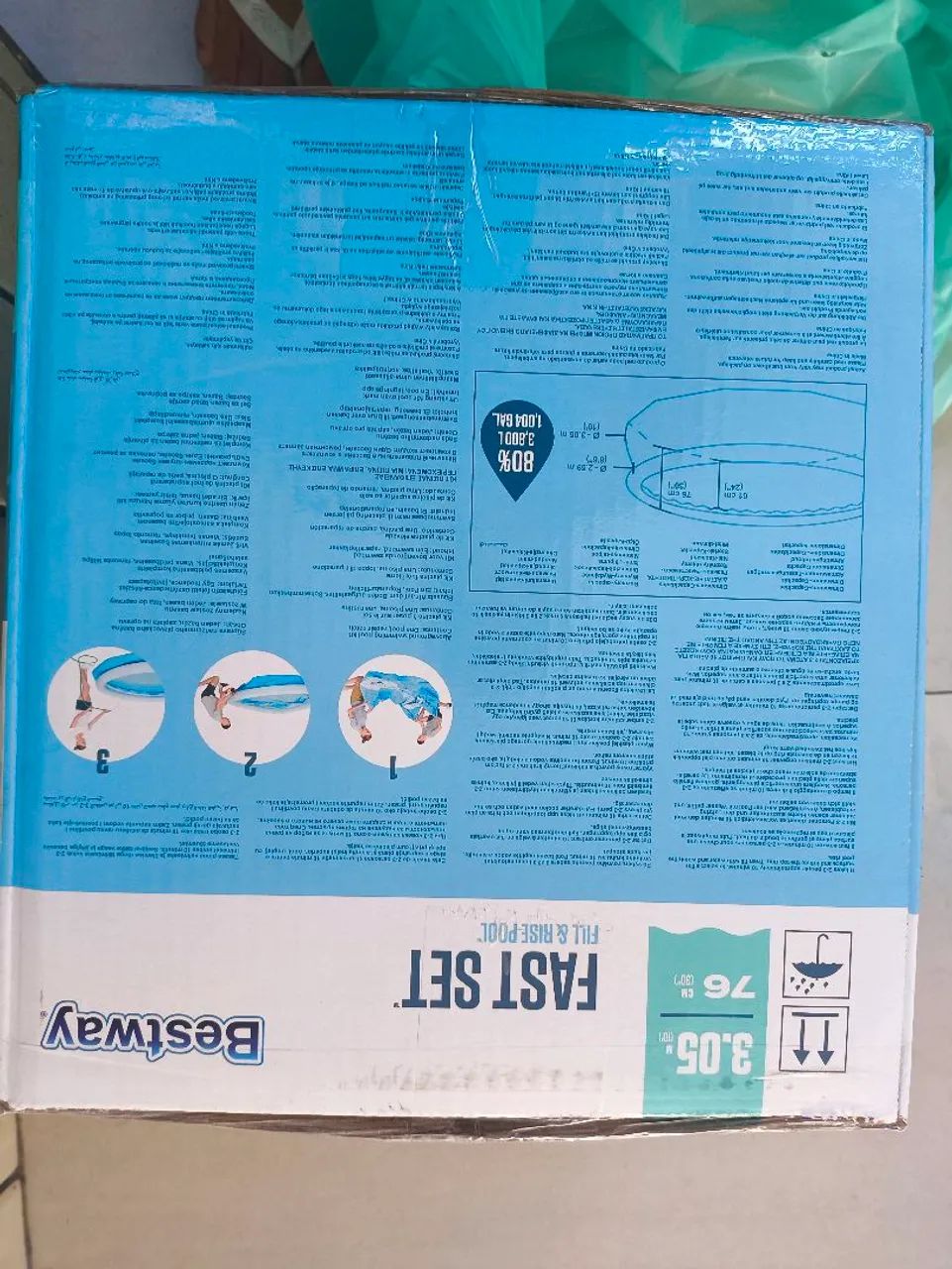 Piscina inflável Bestway 3800 litros - Foto 4
