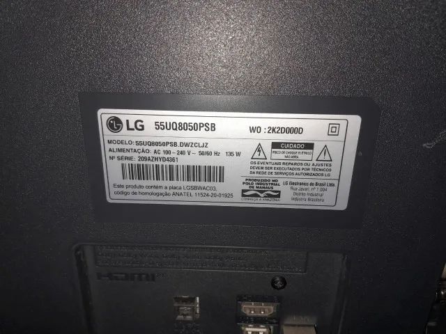 Tv 55 polegadas lg com defeito - Foto 2