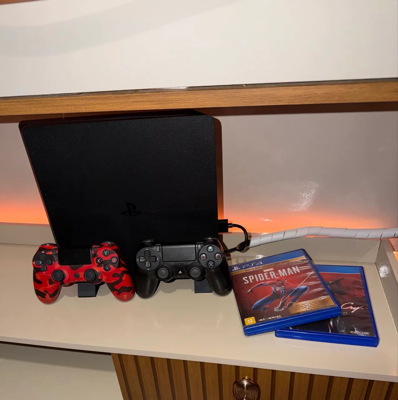 Ps4 Slim + 2 Controles + Jogos