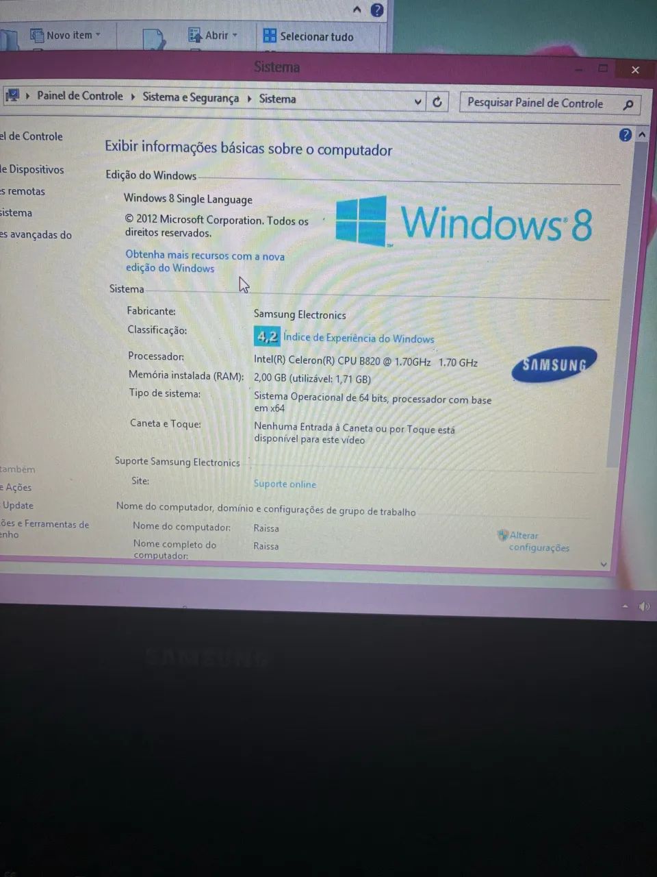  Desapego Notebook Samsung Série 3 - NP300E4C - Foto 3