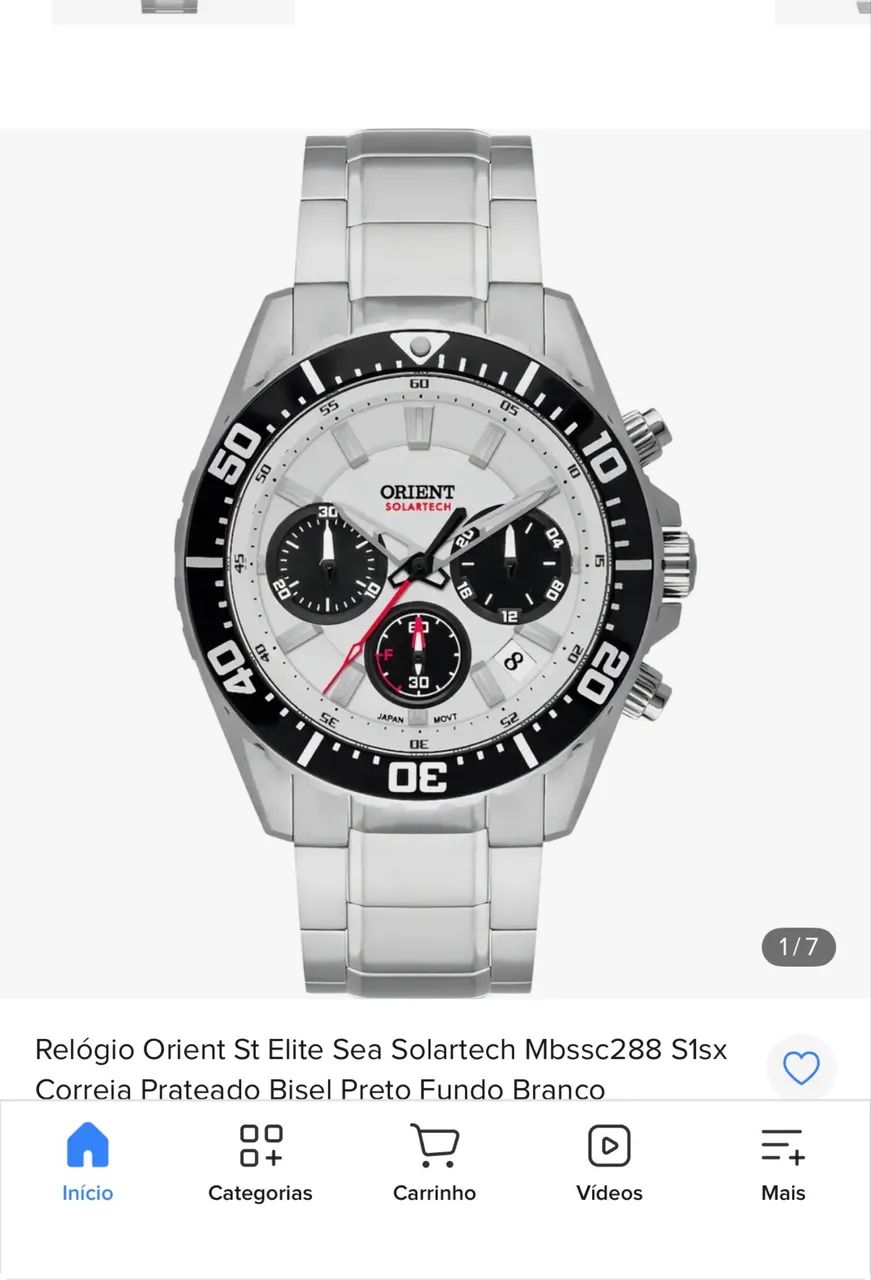Relógio Orient Solartech Panda na garantia - Acessórios - Ponto