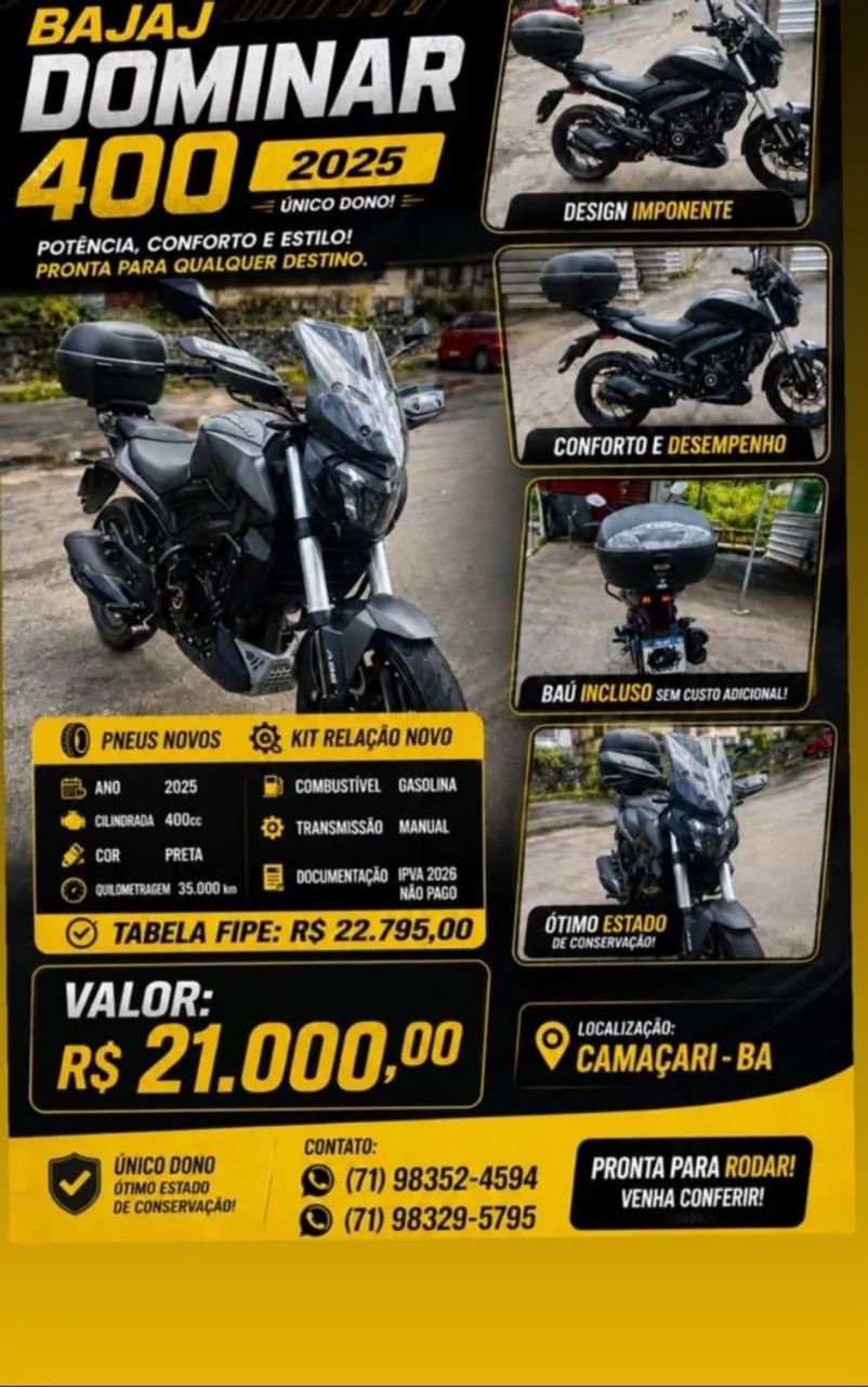 Vendo essa moto jabaj - Foto 6
