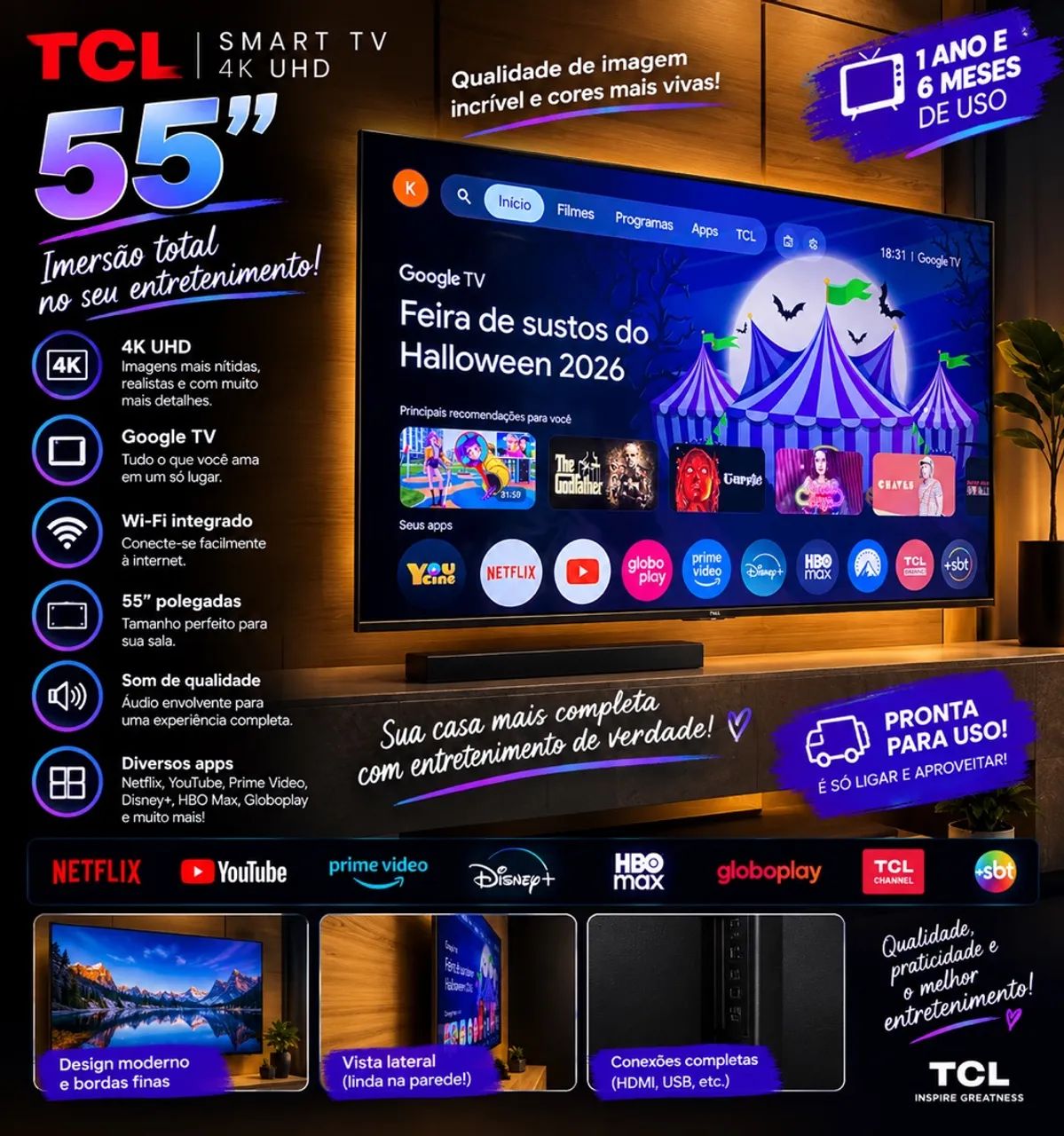 Tv TCL 55? POLEGADAS  - Foto 2