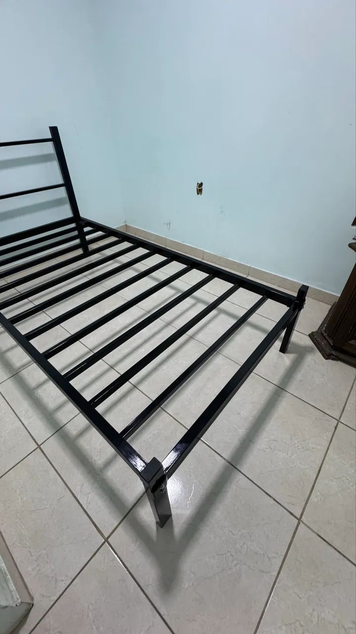 Single Metal Bed Frame with Galvanized Steel Structure494540300192337924