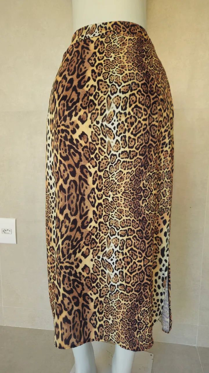 Saia longa estampa animal print  - Foto 2