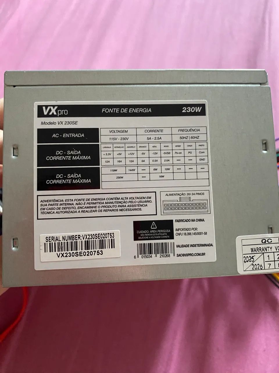 Fonte de alimentação VX230E - Foto 2