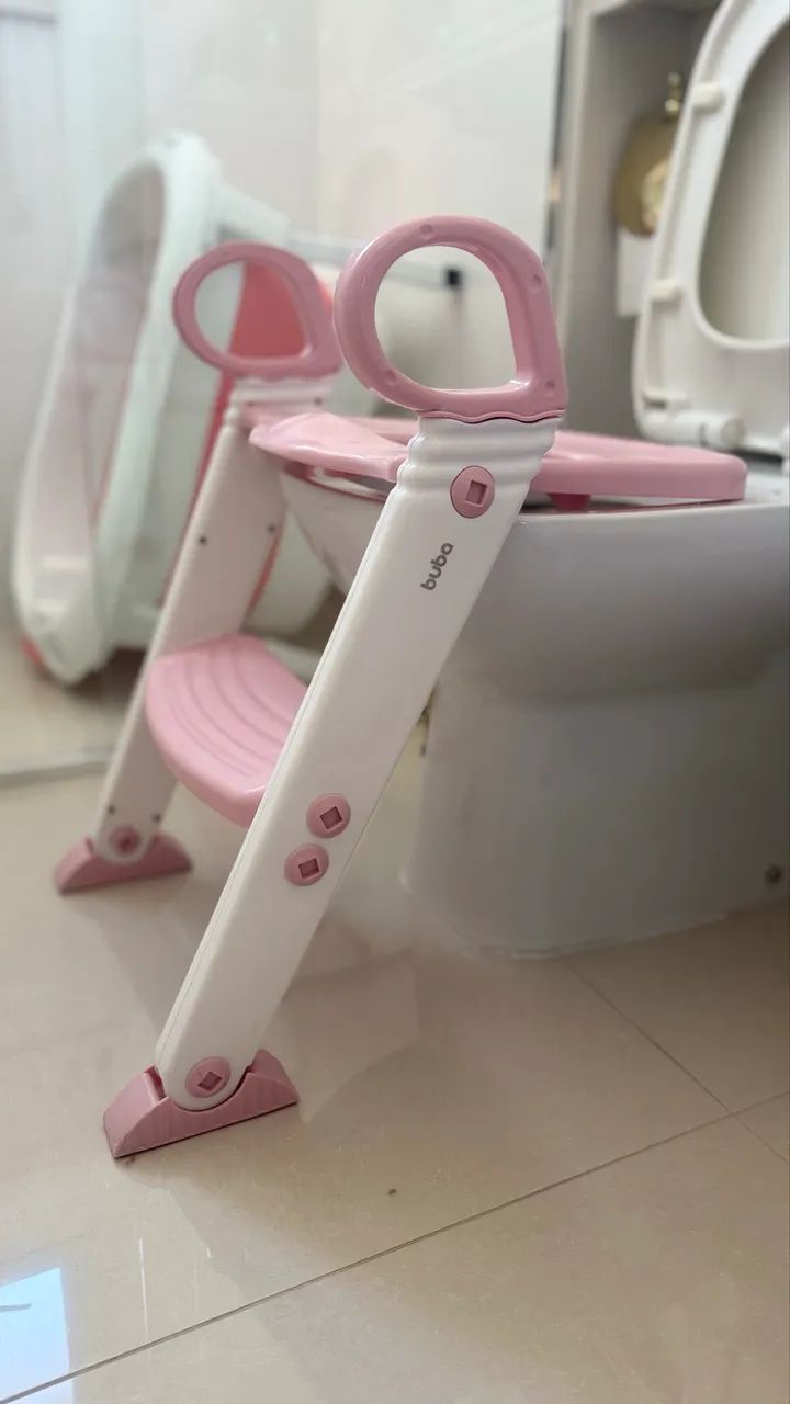 Buba Assento Redutor com Escada, Rosa, 58.5 x 39 x 40.5 cm - Foto 4