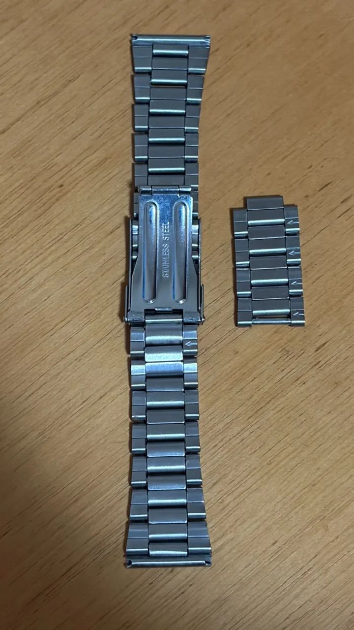 Pulseira para relógio aço inox 22mm luxo - Foto 2