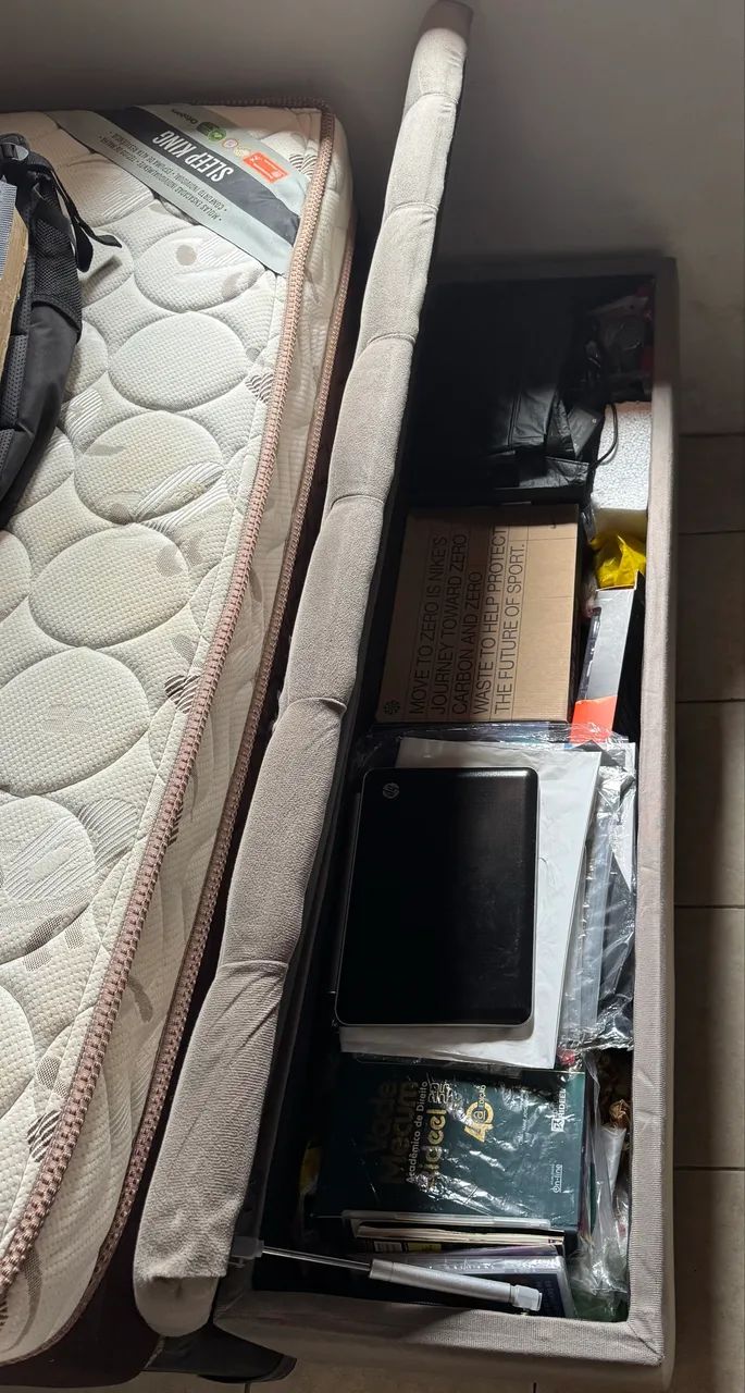 Recamier Baú Estofado - Semi Novo, Ótimo Estado - Foto 4